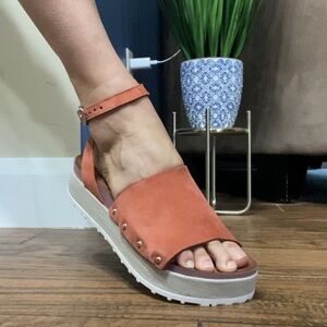 Miz Mooz Stella Rust Suede Slingback Sandals